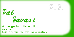 pal havasi business card